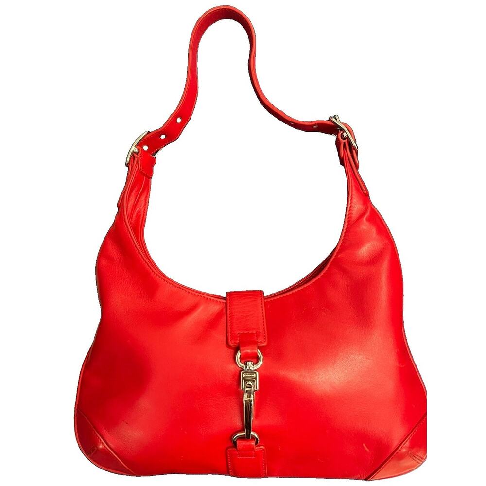 VTG Coach small Red SOHO hobo bag lambskin leather # 8928